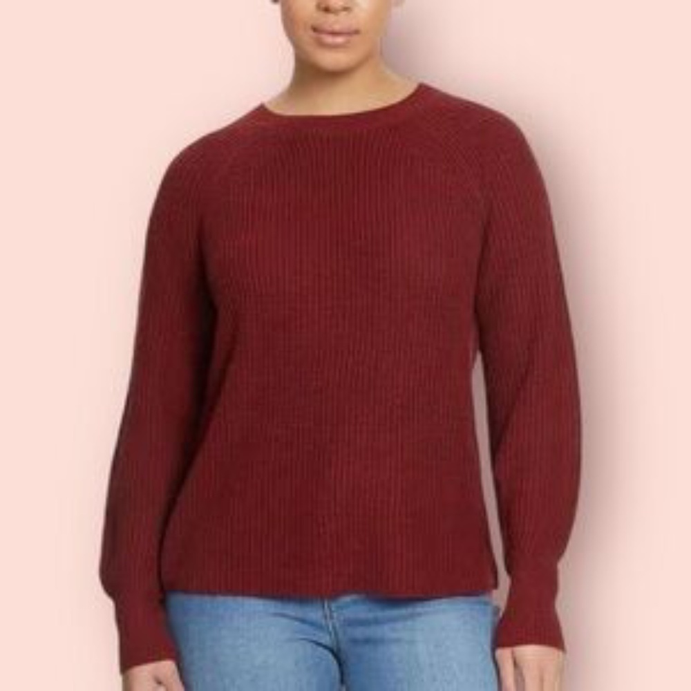 Jessica Simpson Women's Plus Size XXL  Red Pullover Sweater NWT
